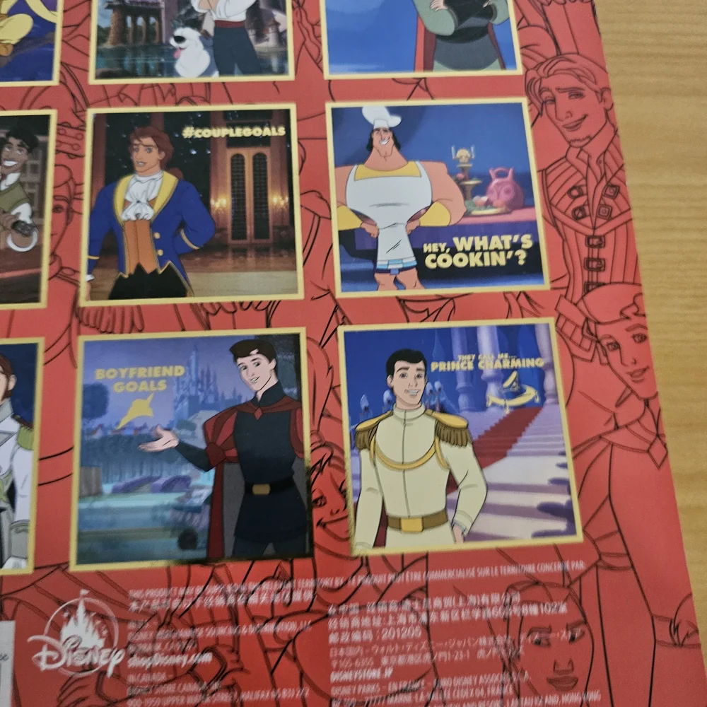 Oh My Disney DIY ANY YEAR Calendar Princes NEW Rare
